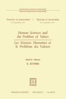 Human Sciences and the Problem of Values / Les Sciences Humaines et le Probleme des Valeurs