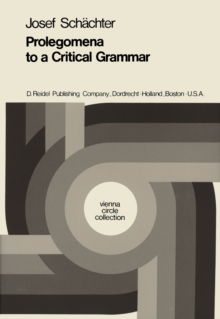 Prolegomena to a Critical Grammar