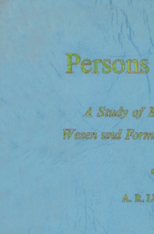 Persons in Love : A Study of Max Scheler's Wesen und Formen der Sympathie