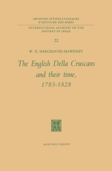 The English Della Cruscans and Their Time, 1783-1828