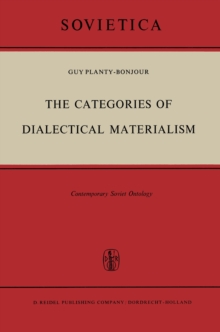 The Categories of Dialectical Materialism : Contemporary Soviet Ontology