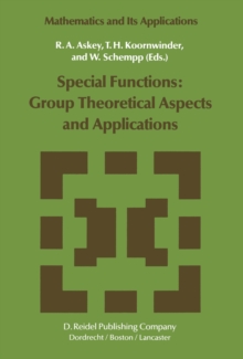 Special Functions: Group Theoretical Aspects and Applications