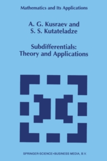 Subdifferentials : Theory and Applications