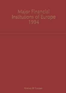 Major Financial Institutions of Europe 1994