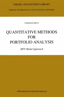 Quantitative Methods for Portfolio Analysis : MTV Model Approach