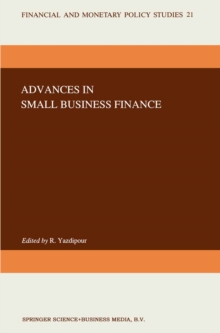 Advances in Small Business Finance