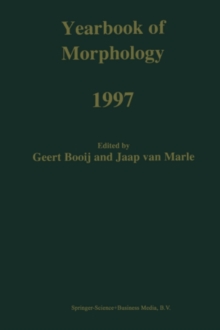 Yearbook of Morphology 1997