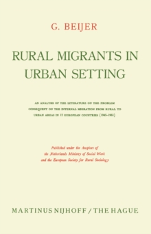 Rural migrants in urban setting