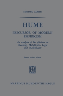 Hume : Precursor of Modern Empiricism