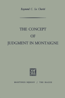 The Concept of Judgment in Montaigne