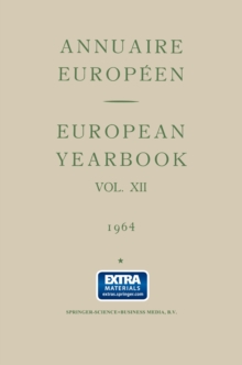 Annuaire Europeen Vol. Xii European Yearbook