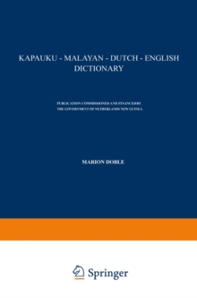 Kapauku - Malayan - Dutch - English Dictionary