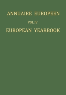 Annuaire Europeen : European Yearbook