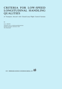 Criteria for Low-Speed Longitudinal Handling Qualities : of Transport Aircraft with Closed-Loop Flight Control Systems