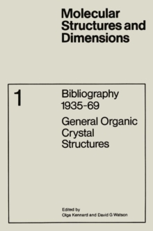 Bibliography 1935-69 : General Organic Crystal Structures