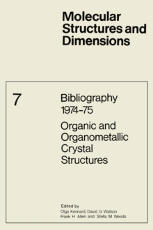 Bibliography 1974-75 Organic and Organometallic Crystal Structures