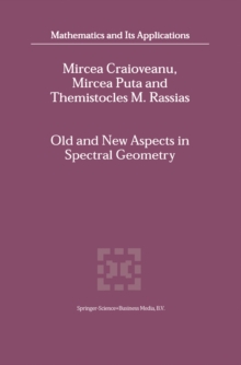 Old and New Aspects in Spectral Geometry