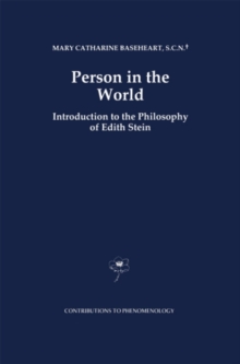 Person in the World : Introduction to the Philosophy of Edith Stein