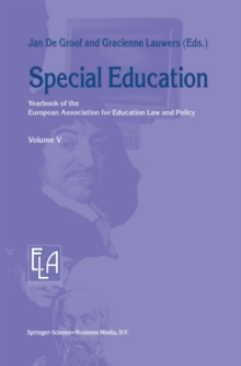 Special Education : Yearbook of the European Association for Education Law and Policy