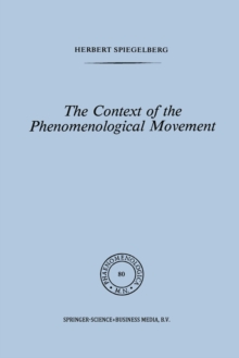 The Context of the Phenomenological Movement