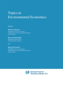 Topics in Environmental Economics