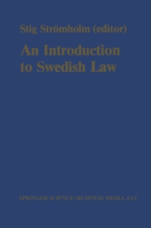 An Introduction to Swedish Law : Volume 1