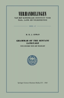 Grammar of the Sentani Language : With Specimen Texts and Vocabulary