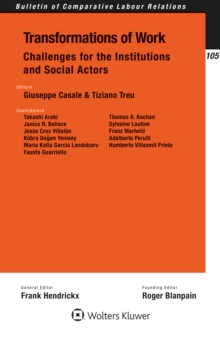 Transformations of Work: Challenges for the Institutions and Social Actors : Challenges for the Institutions and Social Actors