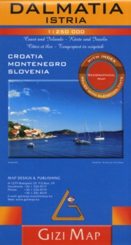 Dalmatia, Istria geographical, Sheet map, folded Book Dalmatia, Istria geographical, Sheet map, folded Book