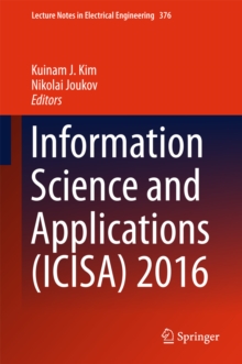 Information Science and Applications (ICISA) 2016