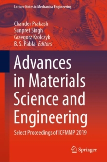 Advances in Materials Science and Engineering : Select Proceedings of ICFMMP 2019