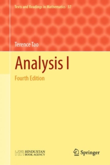 Analysis I : Fourth Edition