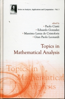 Topics In Mathematical Analysis, Hardback Book Topics In Mathematical Analysis, Hardback Book