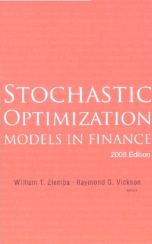 Stochastic Optimization Models In Finance (2006 Edition)