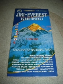 Jiri Everest Khumbu 1:100000 map, Paperback Book Jiri Everest Khumbu 1:100000 map, Paperback Book