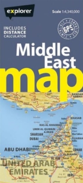 Middle East Road Map, Sheet map, folded Book Middle East Road Map, Sheet map, folded Book