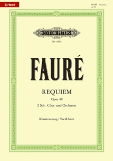REQUIEM OP48 VOCAL SCORE, Book REQUIEM OP48 VOCAL SCORE, Book