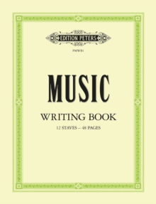 Music Writing Book: Portrait, 12-stave