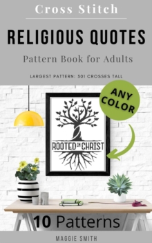 Religious Quotes | Cross Stitch Pattern Book for Adults