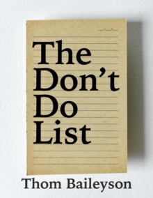 Don't Do List