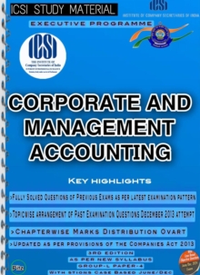 Corporate and Management Accounting - Icsi Study Material