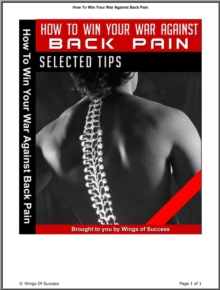 How To Win War Against Back Pain