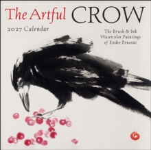 The Artful Crow 2027 Wall Calendar : Brush and Ink Watercolor Paintings