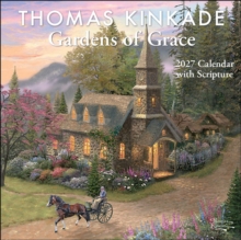 Thomas Kinkade Gardens of Grace 2027 Wall Calendar with Scripture
