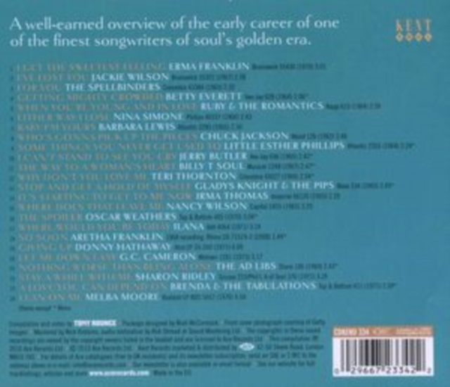 A Van McCoy Songbook: The Sweetest Feeling, CD / Album Cd