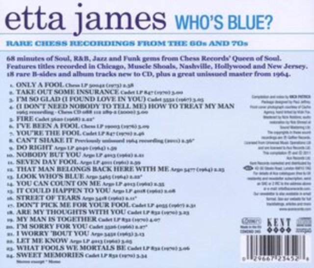 Who's blue?: Rare Chess recordings of the 60s and 70s, CD / Album Cd