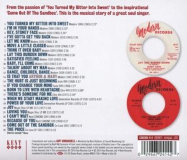 Lay This Burden Down: The Very Best of Mary Love, CD / Album Cd