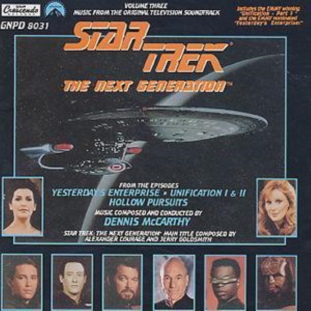 Star Trek: Next Generation Vol 3: Music from the Original Television Soundtrack, CD / Album Cd