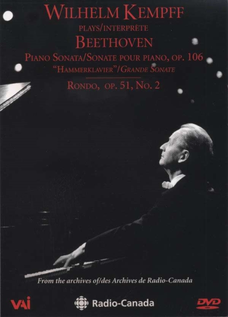 Wilhelm Kempff Plays Beethoven, DVD DVD
