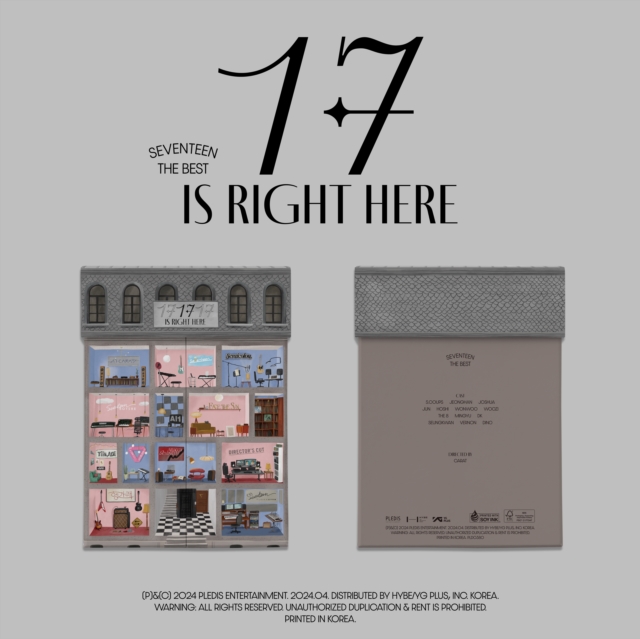 SEVENTEEN Best Album '17 IS RIGHT HERE' (HEAR Ver.), CD / Album Cd